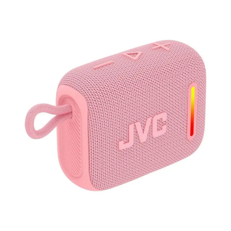 JVC audio portable bluetooth de 5W con luz ambiental resistente al agua rosado - XS-KY2115P