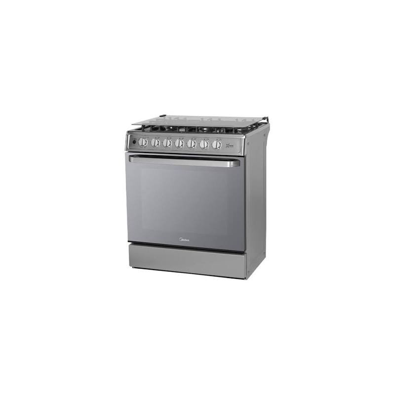 Midea Cocina De gas de 30" 6 quemadores Acero inoxidable MGS30FS1LIFSSSF