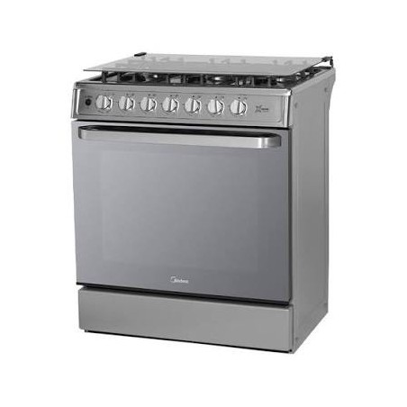Midea Cocina De gas de 30" 6 quemadores Acero inoxidable MGS30FS1LIFSSSF