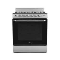 Midea Cocina De gas de 30" 6 quemadores Plateado MGS30FS1BIABGF-CA