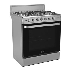 Midea Cocina De gas de 30" 6 quemadores Acero inoxidable MGS30FS1LIFSSSF