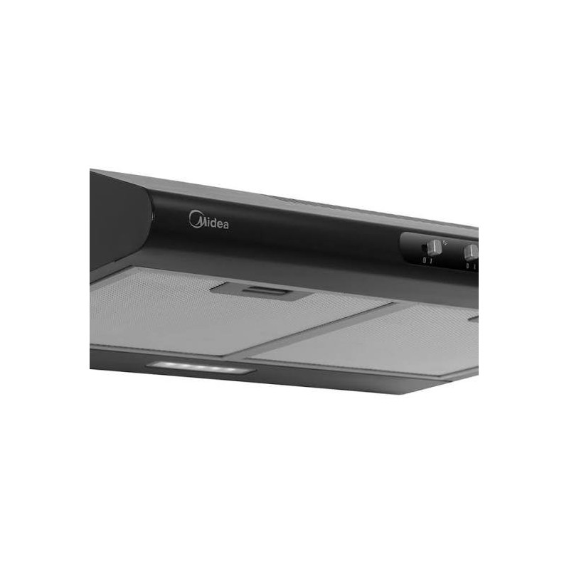 Midea Extractor Campana de pared de 24" Negro MJUD24S3GB