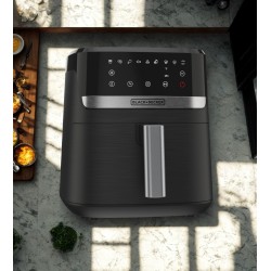 Black + Decker Freidora Aire PURIFRY™5.5L Dig Negra AFBD62-1BDLA