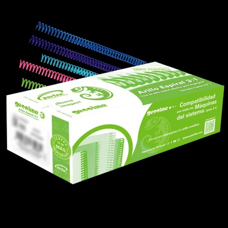 Perfex arillo espiral muticolor paso 3:1 6 mm (P/30 hjs 135 und) 11111063M
