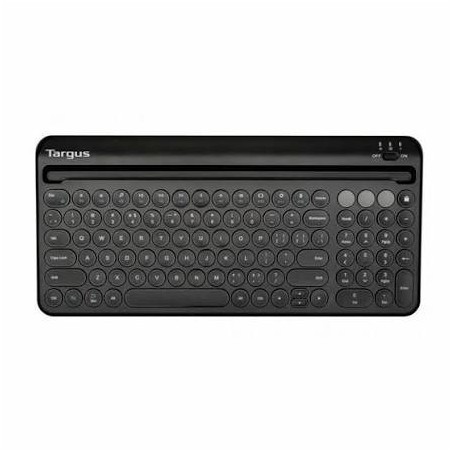 Targus  teclado bluetooth antimicrobiano multidispositivo con soporte para tableta/telefono color negro - AKB867ES