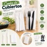 Combo de cubiertos desechables 3 en 1