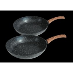 Westinghouse juego sartenes 2 piezas 24 cm y 26 cm de aluminio forjado acabado en mármol antiadherente - WCCS008502EMBB