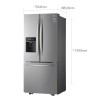 LG Refrigerador French Door 22 pies color Plateado LM22SGPK