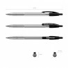 Boligrafo Retractil  50uds Negro Mediano ErichKrause