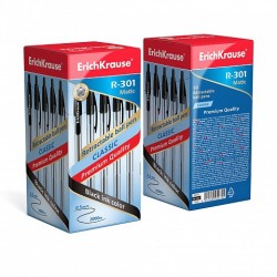 Boligrafo Retractil  50uds Negro Mediano ErichKrause