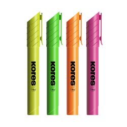 Resaltador +Plus Gruesos Set 4uds Kores