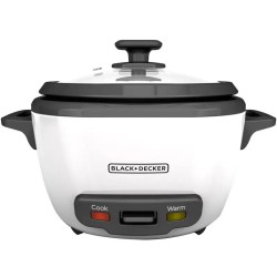 Black + Decker olla arrocera 14 tz cocidas blanca RC514