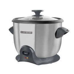 Black + Decker olla arrocera 20 tz cocidas inox RC620SS
