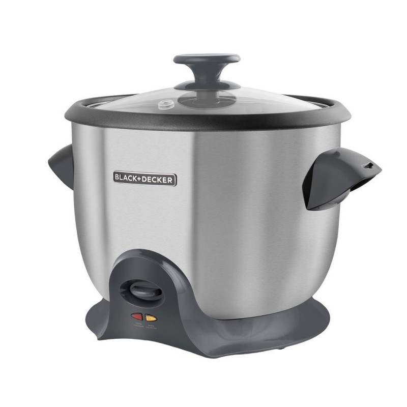 Black + Decker olla arrocera 20 tz cocidas inox RC620SS
