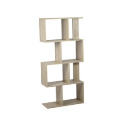 Kenneth Cole estante 4 niveles color roble  W60 x H130 x D24 cm-KCWD2022051-O