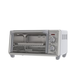 Black+Decker Horno tostador de 4 rebanadas convección natural, TO4120-1SDLA
