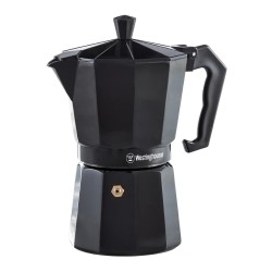Westinghouse cafetera espresso moka pot.6 tazas color negro - WCCF000106CBK