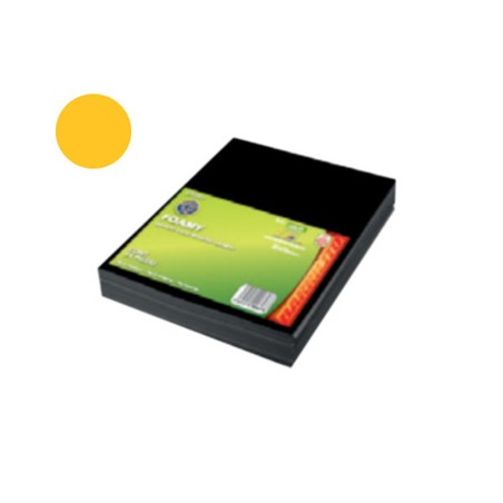 Barrilito foamy carta  terciopelo amarillo mango pk 10 unidades fleva002