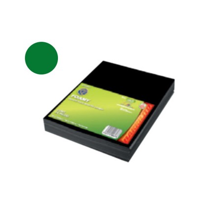 Barrilito foamy carta terciopelo verde pk 10 unidades fleva007