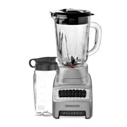 Black + decker licuadora pulverix 12 veloc 700w plata +vaso personal  BL1140MS