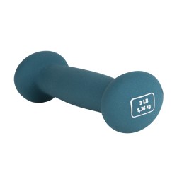 Stingray mancuerna metalica cubierta con neopreno color verde -SFMAN-3LB