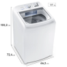 Frigidaire lavadora carga superior 20kg blanca con agitador ultra filter essential FWAB20J4EBGUW