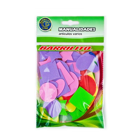 Barrilito calcomania de foamy varias figuras fs011