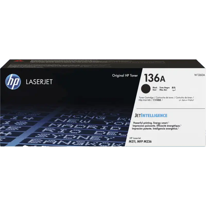 HP toner 136A negro LaserJet toner-W1360A