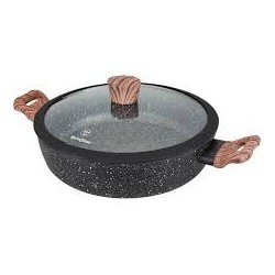 Westinghouse cacerola baja de aluminio forjado de 32 cm con tapa de vidrio antiaherente - WCCC0085L32MBB