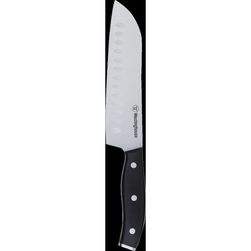 Westinghouse cuchillo santoku 7""/17 cm espiga completa mango suave con remaches triples - WCKTSC15212"