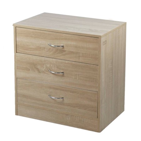 Kenneth Cole gavetero 3 niveles color roble-W60.5 x H61 x D40 cm-KCWD20220510-O