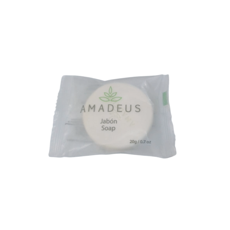 Jabón Amadeus 20 grs caja x 150 unid