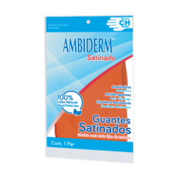 Guantes Latex Satinado Rojo Ambiderm