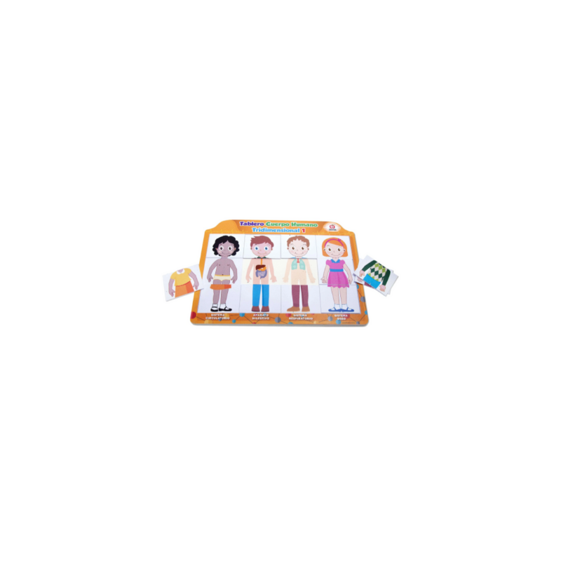 Tablero Cuerpo Humano Tridimensional No 1