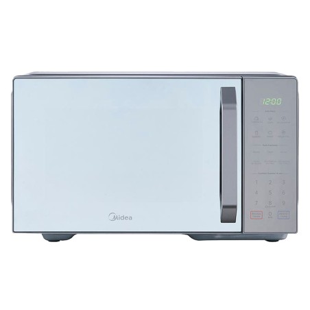 Midea microondas 1.1pc puerta acabado espejo gabinete gris con grill MMDXG11S2MG