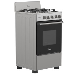 Midea cocina a gas 20 pulgadas 4 quemadores hierro fundido MGS20F0BKAGG-CA