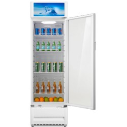Midea refrigerador  exhibidor 11 pies con luz MDRZ309CCNWH-CA
