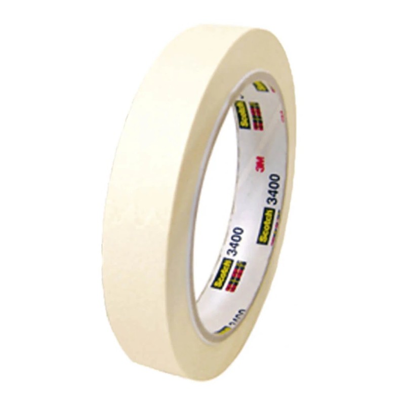 3M cinta scoth masking blanco 3/4"18mmX 40m 48 rollos/ cajas  3500-18AP-CS-70009127179