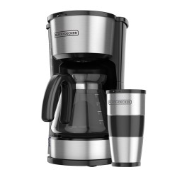 Black + Decker cafetera 5 tazas inox 4 en 1 CM0755S-MX