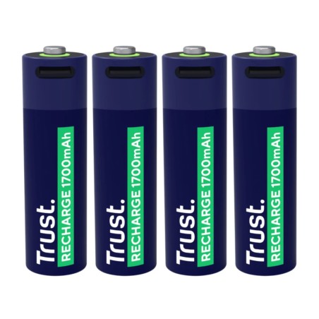 Trust pilas AA recargables en USB-C 4 pack -  25631