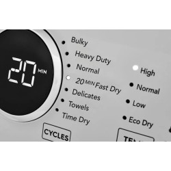 Frigidaire secadora carga frontal electrica premium care blanca 21 Kg FDEX22E4EW