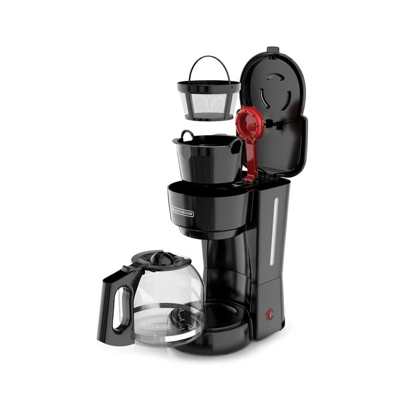 Black + Decker cafetera 12 tazas negra C/F CM0916B