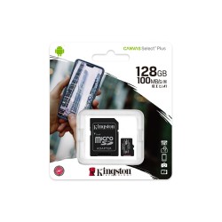 Kingston tarjeta de memoria Micro SD c/adaptador (clase 10) SDCD2/128GB Canvas