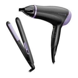 Remington combo secadora essential + plancha de cabello - D3016GP-110F